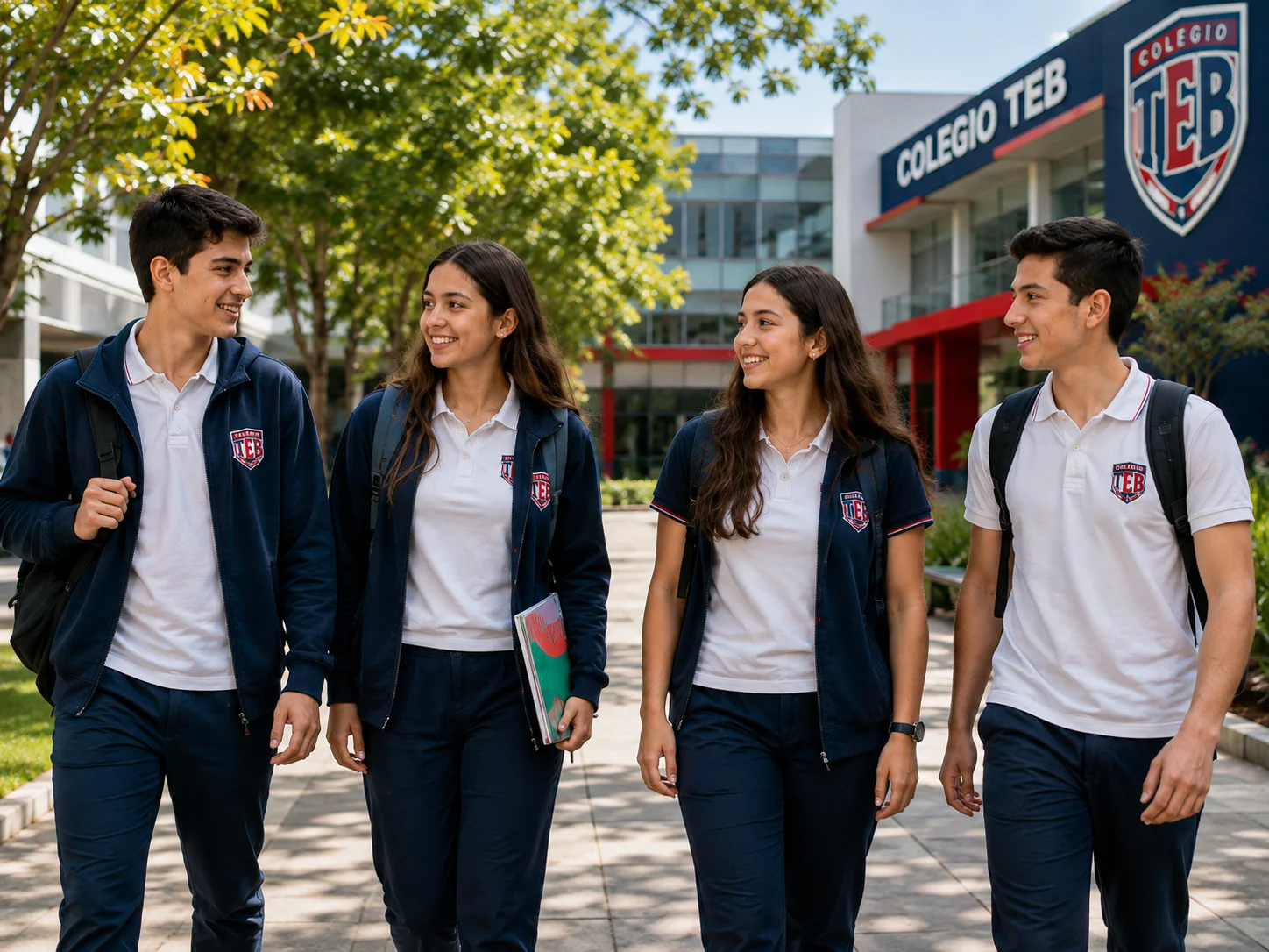 Alumnos de bachillerato en Colegio TEB