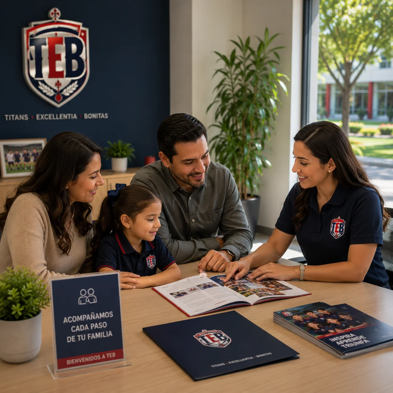 Familias y estudiantes de Colegio TEB