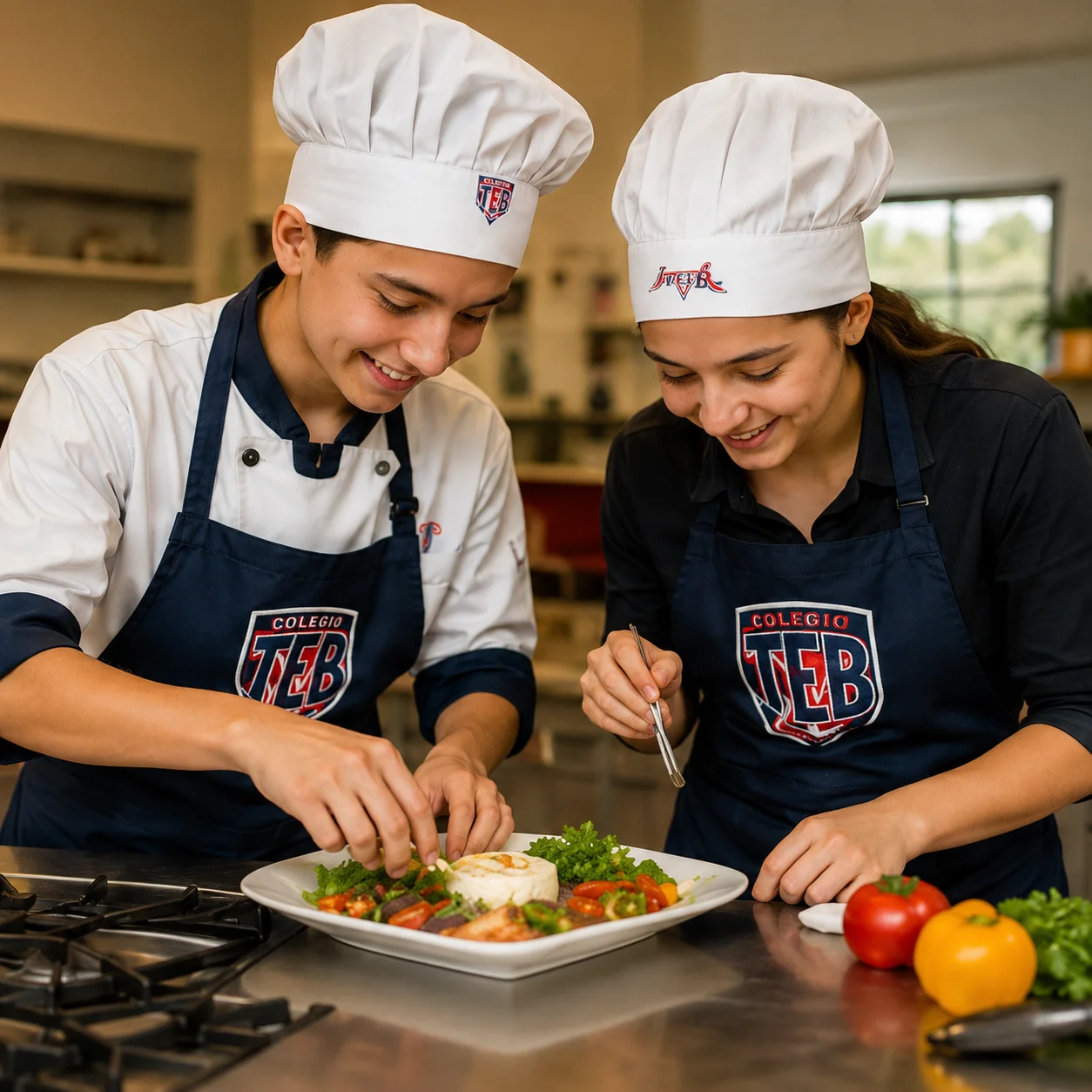 Taller de cocina en Colegio TEB